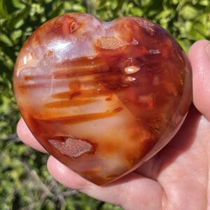 Druzy Carnelian Heart