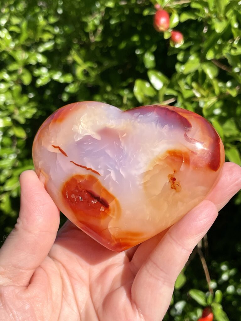 Carnelian Agate Heart