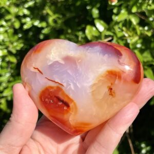 Carnelian Agate Heart
