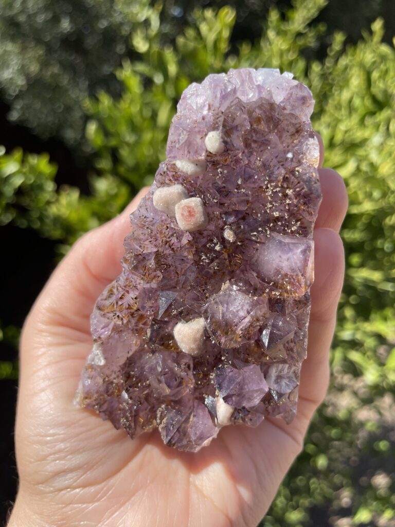 Amethyst Cacoxenite Cluster