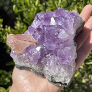 Amethyst Hematoid Druzy Calcite