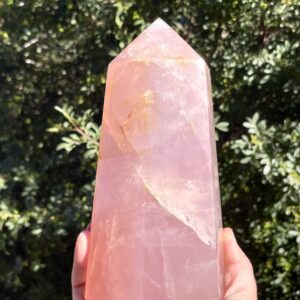 Golden Rose Quartz Tower