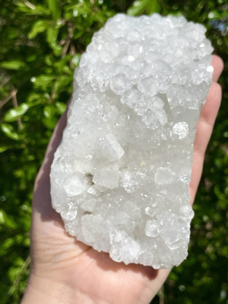 Apophyllite cluster