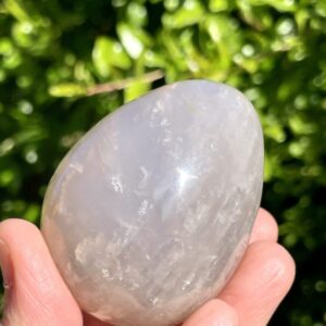 Blue Rose Quartz Egg