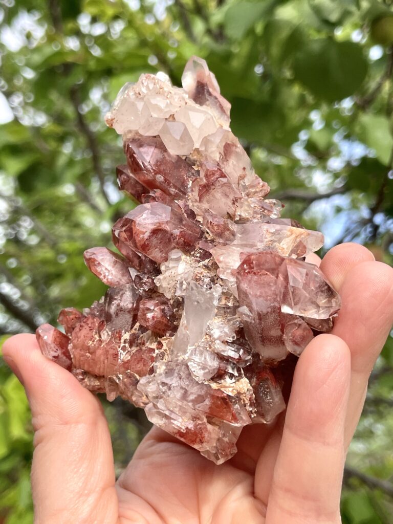 Red DT Hematite Quartz
