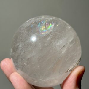 Quartz Sphere with Rainbows
