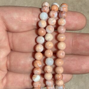 Cotton Candy Agate Bracelet 6 MM