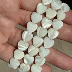 Mother of Pearl Heart Bracelet 10MM
