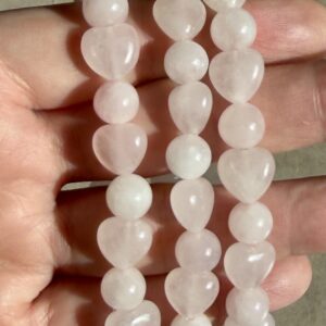 Heartline Rose Quartz Bracelet