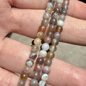Botswana Agate Bracelet 4MM