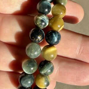 Blue & Gold Tiger’s Eye Bracelet 8MM
